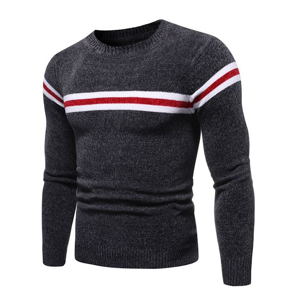 fashion sweater autumn and winter 2021 cheney casual round neck color matching men's, White;black
fashion sweater autumn and winter 2021 cheney casual round neck color matching men's, White;black