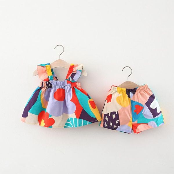 clothing sets summer girls fashion clothes set infants baby kids children spaghetti printed dresses + short pant casual outfit, White
clothing sets summer girls fashion clothes set infants baby kids children spaghetti printed dresses + short pant casual outfit, White