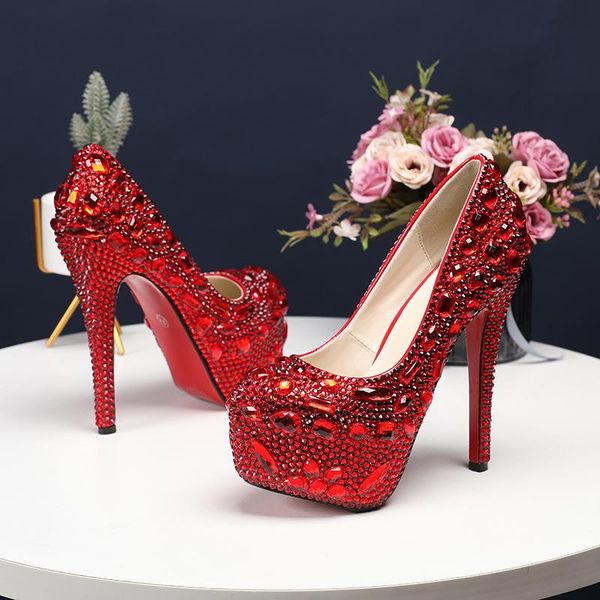 dress shoes female high heels 14 cm rhinestone women princess wedding banquet catwalk, Black
dress shoes female high heels 14 cm rhinestone women princess wedding banquet catwalk, Black