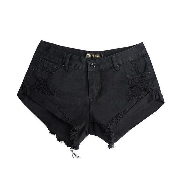 women's jeans loose short non-elastic curling wear pants ripped low waist denim shorts, Blue
women's jeans loose short non-elastic curling wear pants ripped low waist denim shorts, Blue