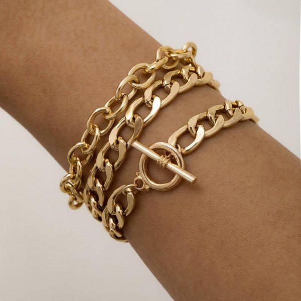 link, chain women's temperament simple geometric suit hand decoration hip hop cross bracelet, Black
link, chain women's temperament simple geometric suit hand decoration hip hop cross bracelet, Black