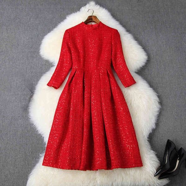 casual dresses autumn winter red 4/5 sleeve stand collar tweed sequins knee-length dress & fashion party n11t10450 w9ms, Black;gray
casual dresses autumn winter red 4/5 sleeve stand collar tweed sequins knee-length dress & fashion party n11t10450 w9ms, Black;gray