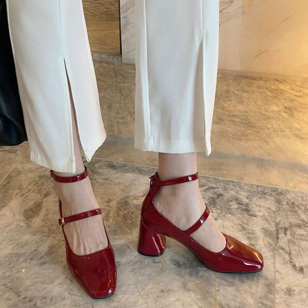 dress shoes red women's pumps high heels square toe slip-on classic working vintage italian bride wedding, Black
dress shoes red women's pumps high heels square toe slip-on classic working vintage italian bride wedding, Black
