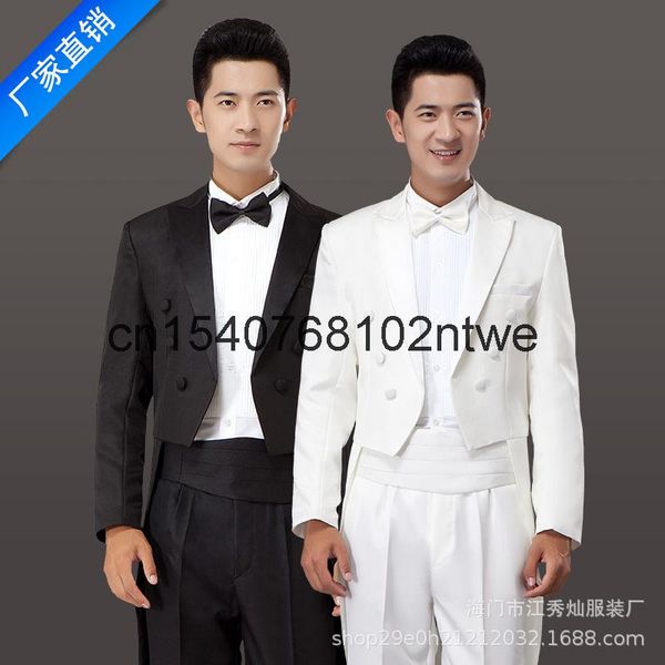 men's tuxedo bridegroom wedding dress stage chorus performance singer emcee magic suits & blazers, White;black
men's tuxedo bridegroom wedding dress stage chorus performance singer emcee magic suits & blazers, White;black