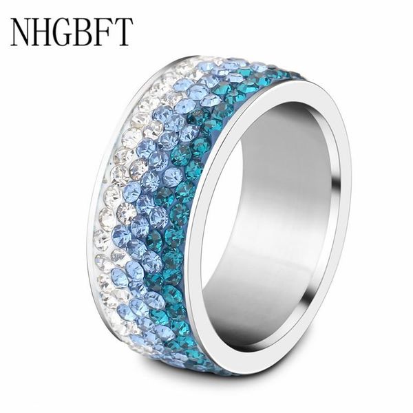 wedding rings nhgbft white&blue gradient crystal cz ring for women jewelry stainless steel drop, Slivery;golden
wedding rings nhgbft white&blue gradient crystal cz ring for women jewelry stainless steel drop, Slivery;golden