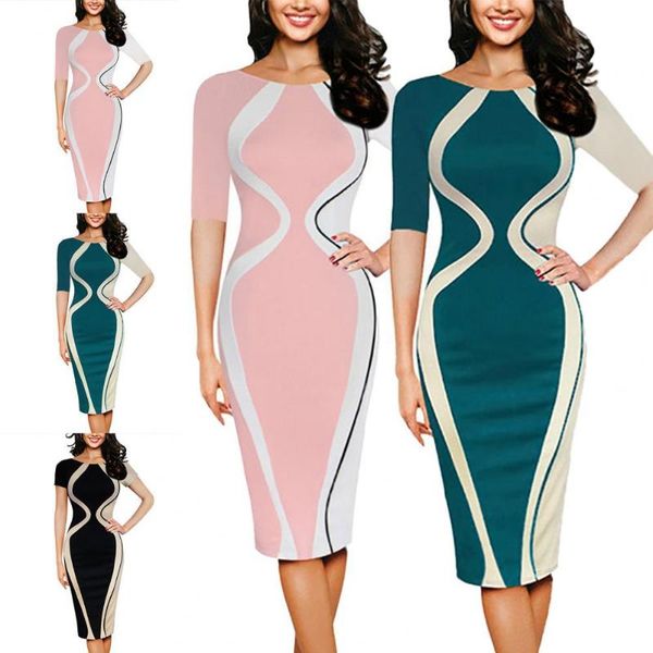 casual dresses ladies bodycon dress contrast color patchwork women half sleeve round neck stretchy midi for party long, Black;gray
casual dresses ladies bodycon dress contrast color patchwork women half sleeve round neck stretchy midi for party long, Black;gray