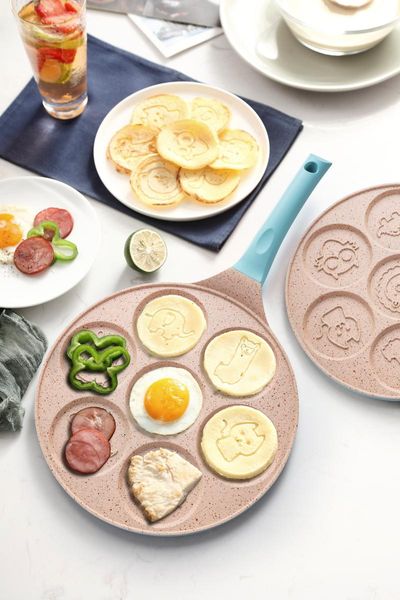 kitchen cooking utensils frying pan non-stick seven hole breakfast thickened omelette steak gas stove animal pattern pans
kitchen cooking utensils frying pan non-stick seven hole breakfast thickened omelette steak gas stove animal pattern pans