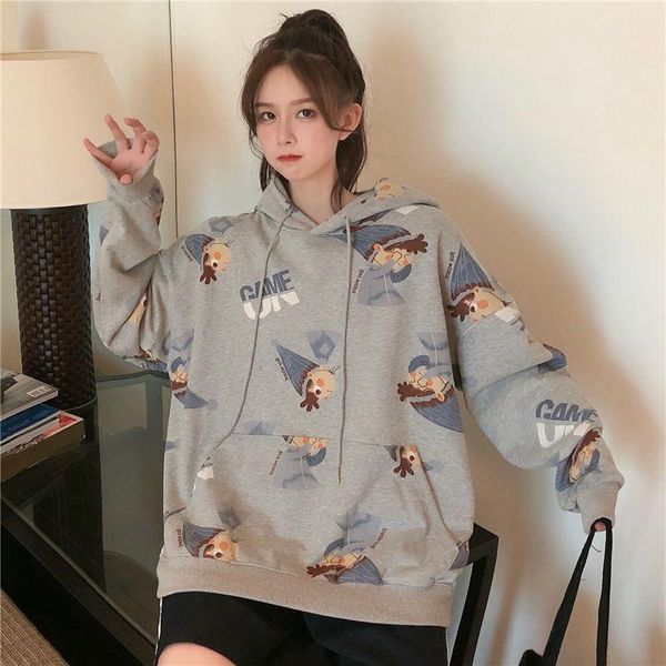 women's hoodies & sweatshirts 2021 korean style of loose oversized hedging plus velvet thick hoodie sweatshirt jacket women student cou, Black
women's hoodies & sweatshirts 2021 korean style of loose oversized hedging plus velvet thick hoodie sweatshirt jacket women student cou, Black