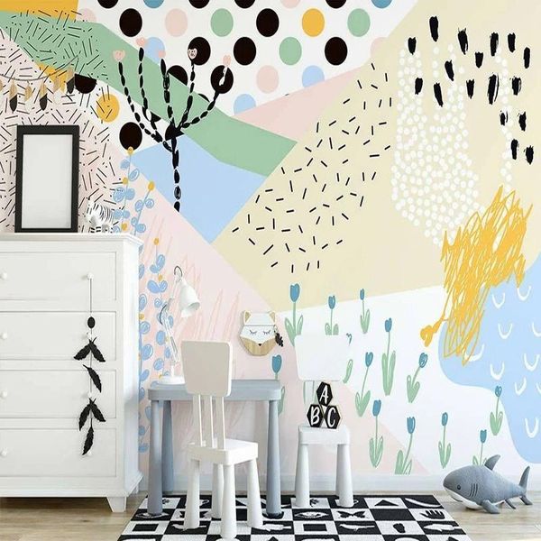 wallpapers nordic cartoon kids room wallpaper 3d hand-painted fresh abstract plant art geometric home decor wall murals coverings papel
wallpapers nordic cartoon kids room wallpaper 3d hand-painted fresh abstract plant art geometric home decor wall murals coverings papel