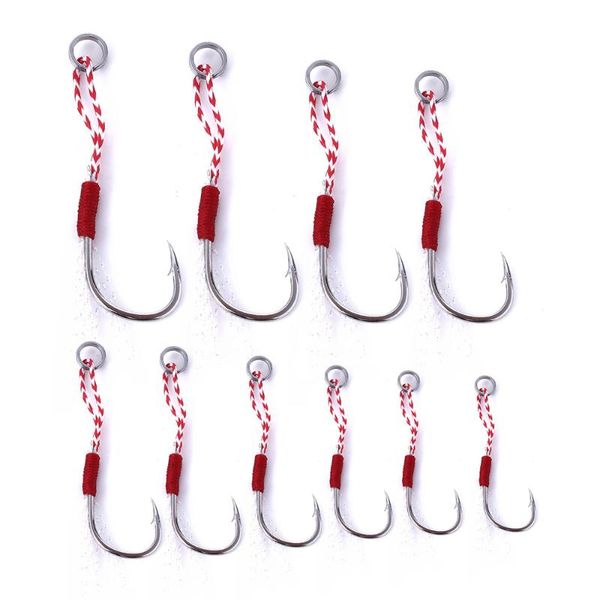 fishing hooks 5pcs assist jigging with line and feather 10# / 11# 12# 13# 14# 15# 16# 17# 18# 20#
fishing hooks 5pcs assist jigging with line and feather 10# / 11# 12# 13# 14# 15# 16# 17# 18# 20#