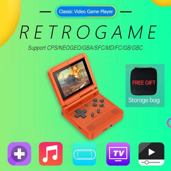 handheld console dual open system game 16 simulators retro ps1 powkiddy v90 3-inch ips screen flip 3d video games portable players
handheld console dual open system game 16 simulators retro ps1 powkiddy v90 3-inch ips screen flip 3d video games portable players