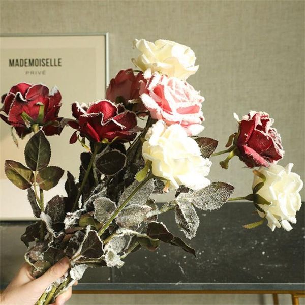 decorative flowers & wreaths 5 pcs snow rose artificial christmas home decor wedding decoration bouquets garland fake flower flores
decorative flowers & wreaths 5 pcs snow rose artificial christmas home decor wedding decoration bouquets garland fake flower flores