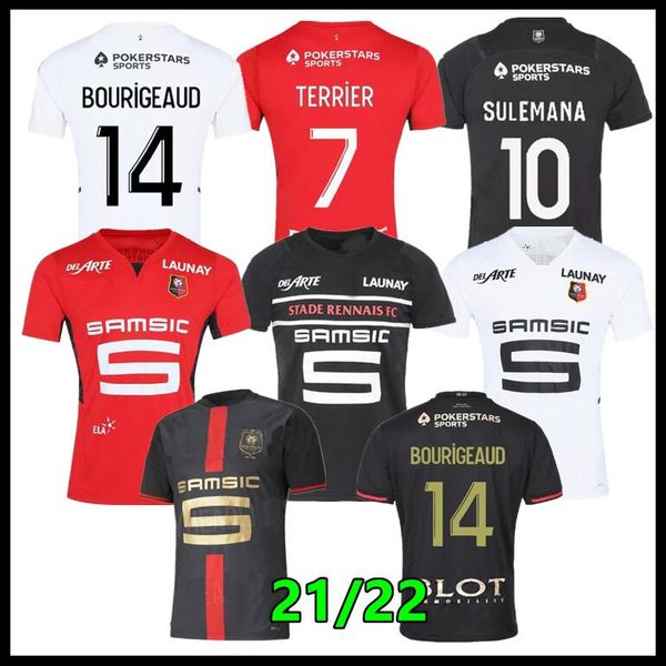 21 22 stade rennais soccer jerseys sulemana doku third 2021 2022 rennes 120th bourigeaud maillots de foot guirassy truffert terrier laborde, Black
21 22 stade rennais soccer jerseys sulemana doku third 2021 2022 rennes 120th bourigeaud maillots de foot guirassy truffert terrier laborde, Black