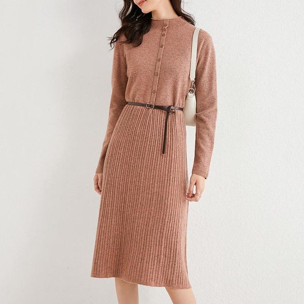 women's sweaters half-high collar wool knitted dress autumn and winter mid-length korean style slim slimming knee-length sweater skirt, White;black
women's sweaters half-high collar wool knitted dress autumn and winter mid-length korean style slim slimming knee-length sweater skirt, White;black