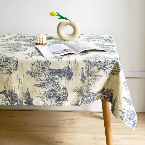 table cloth french vintage blue ink painting pastoral tablecloth korean picnic kitchen po prop home decor
table cloth french vintage blue ink painting pastoral tablecloth korean picnic kitchen po prop home decor