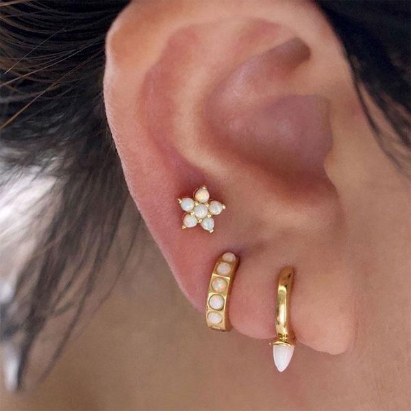 hoop & huggie 2pc opal earring for woman s925 gold tragus conch cartilage sung daith nose piercing rings body jewelry, Golden;silver
hoop & huggie 2pc opal earring for woman s925 gold tragus conch cartilage sung daith nose piercing rings body jewelry, Golden;silver