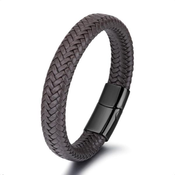 charm bracelets punk style simple black brown handmade braided for men's jewelry stainless steel bracelet cowhide handring handicrafts, Golden;silver
charm bracelets punk style simple black brown handmade braided for men's jewelry stainless steel bracelet cowhide handring handicrafts, Golden;silver