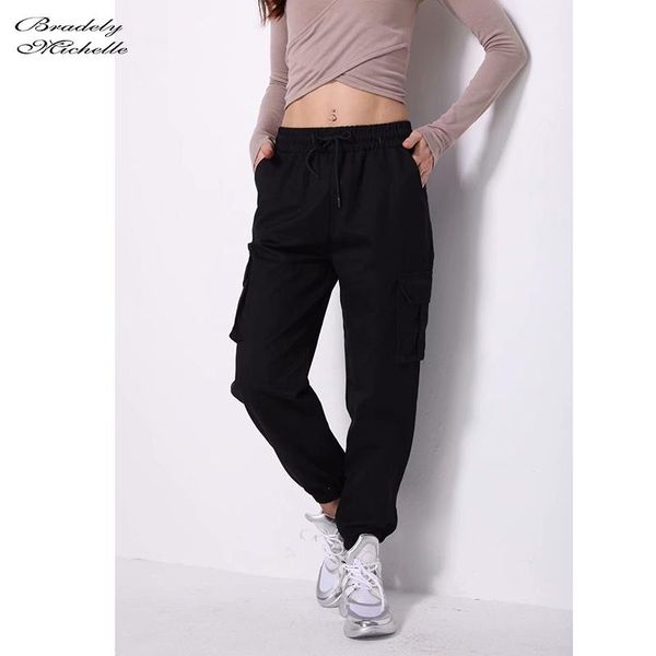 women's pants & capris women loose high waist camouflage joggers streetwear punk cargo trousers, Black;white
women's pants & capris women loose high waist camouflage joggers streetwear punk cargo trousers, Black;white