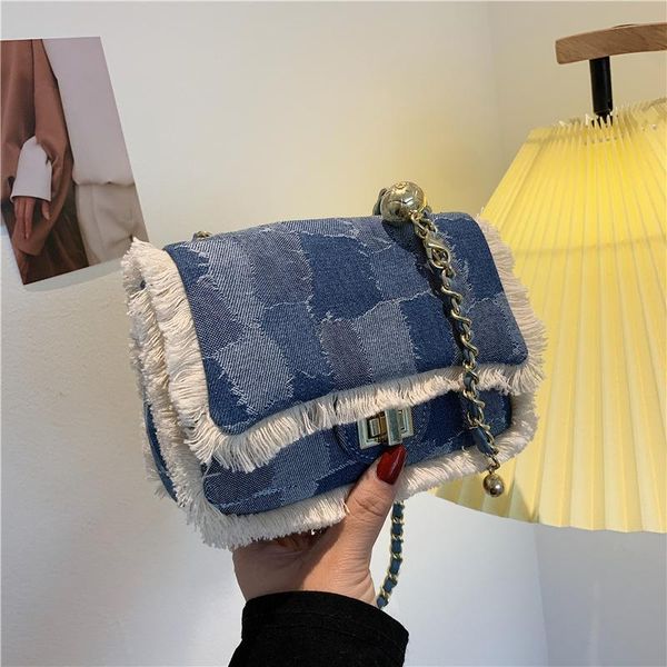 evening bags niche design western style handbags fashion messenger bag shoulder texture denim chain underarm
evening bags niche design western style handbags fashion messenger bag shoulder texture denim chain underarm