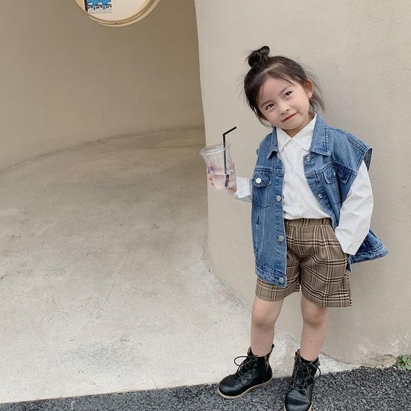 shorts mila chou spring autumn girl's khaki children's cotton check pattern kids casual knee-length 2-8 year, Black
shorts mila chou spring autumn girl's khaki children's cotton check pattern kids casual knee-length 2-8 year, Black