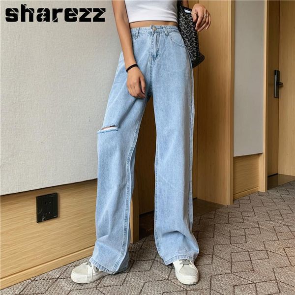 women's jeans sharezz 2021 women denim high waist big size wide leg pants vintage baggy casual loose full length retro trousers, Blue
women's jeans sharezz 2021 women denim high waist big size wide leg pants vintage baggy casual loose full length retro trousers, Blue