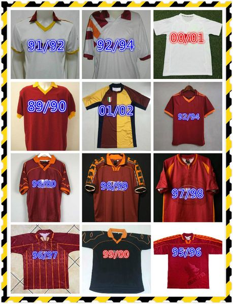 1996 1997 1998 1999 2000 roma retro soccer jersey 1992 1994 totti nakata batistuta candela montella balbo 91 92 94 rome maglia da calcio, Black;yellow
1996 1997 1998 1999 2000 roma retro soccer jersey 1992 1994 totti nakata batistuta candela montella balbo 91 92 94 rome maglia da calcio, Black;yellow