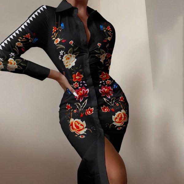 casual dresses women print shirts midi dress spring autumn turn-down collar button long sleeve fashion slim cardigan lady party, Black;gray
casual dresses women print shirts midi dress spring autumn turn-down collar button long sleeve fashion slim cardigan lady party, Black;gray