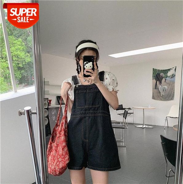 sweet sa school girl women's loose wide-legged slimming denim strap short five-point jumpsuit #iv31, Black;gray
sweet sa school girl women's loose wide-legged slimming denim strap short five-point jumpsuit #iv31, Black;gray
