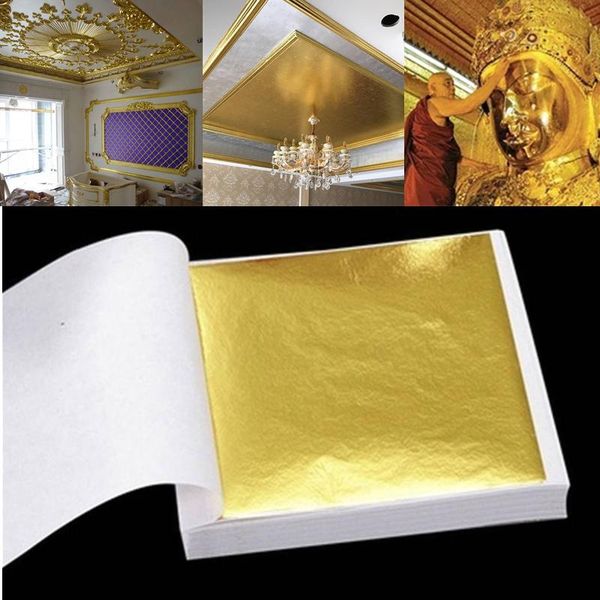other arts and crafts 100 pcs sheets pure 24k gold foil leaf anti-aging gilding for food decorations handmade diy scrapbooking craft decorat
other arts and crafts 100 pcs sheets pure 24k gold foil leaf anti-aging gilding for food decorations handmade diy scrapbooking craft decorat