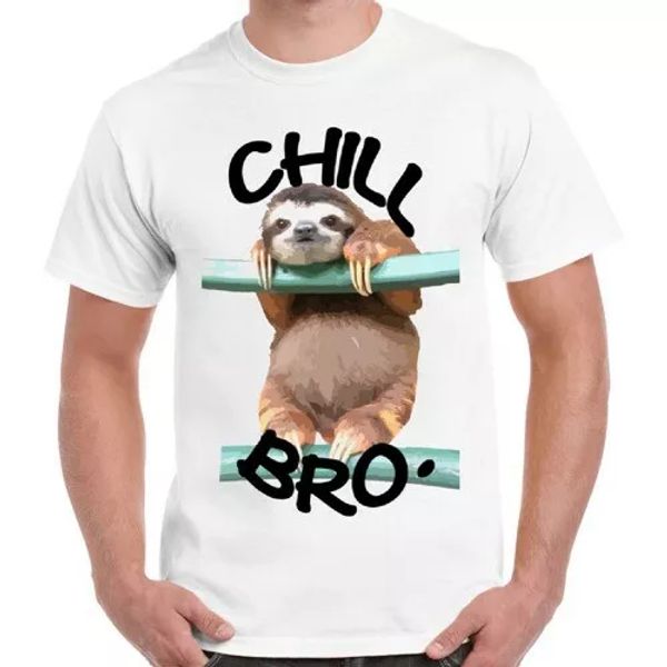 chill bro sloth funny animal cool hipster men women t shirt 2383, White;black
chill bro sloth funny animal cool hipster men women t shirt 2383, White;black