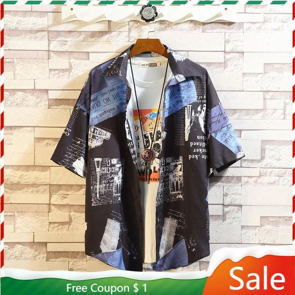 print brand 2021 summer men's beach shirt fashion short sleeve floral loose casual plus oversize -4xl 5xl hawaiian for men shirts, White;black
print brand 2021 summer men's beach shirt fashion short sleeve floral loose casual plus oversize -4xl 5xl hawaiian for men shirts, White;black