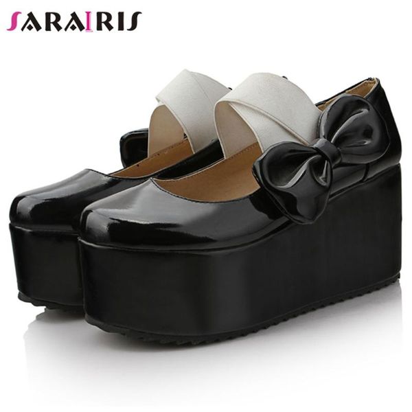 sarairis spring gothic round toe wegdes pumps women platform ladies fashion punk chunky bowknot shoes dress, Black
sarairis spring gothic round toe wegdes pumps women platform ladies fashion punk chunky bowknot shoes dress, Black