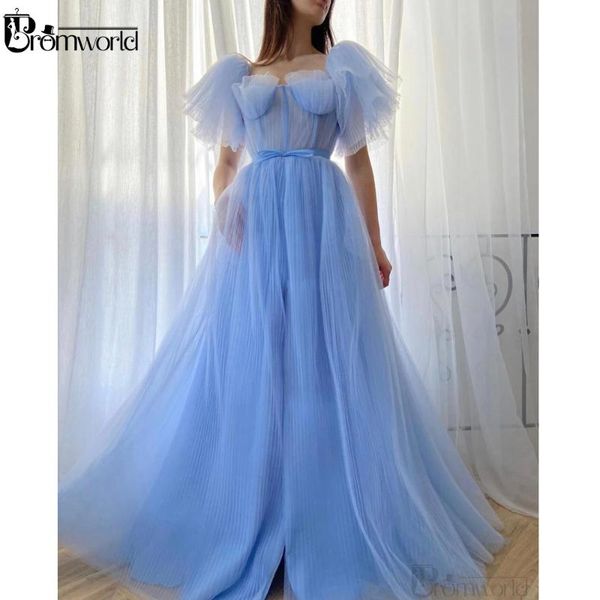 baby blue evening dresses 2021 sweetheart pleated tulle a-line long formal prom party gowns puff sleeves vestidos de fiesta, White;black
baby blue evening dresses 2021 sweetheart pleated tulle a-line long formal prom party gowns puff sleeves vestidos de fiesta, White;black