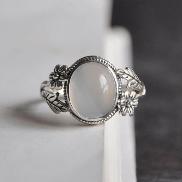 cluster rings original design natural chalcedony flower plant opening adjustable ring chinese retro charm women's silver jewelry, Golden;silver
cluster rings original design natural chalcedony flower plant opening adjustable ring chinese retro charm women's silver jewelry, Golden;silver