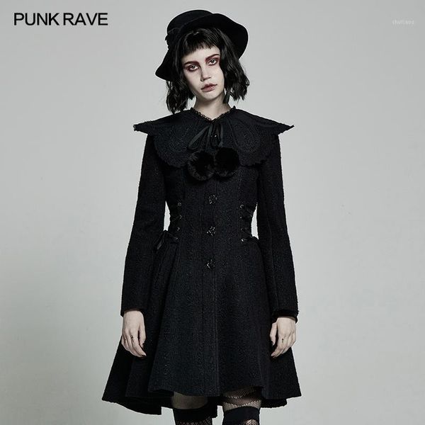 women's wool & blends punk rave gothic woollen wavy jacquard coat girlish feeling retro rose detached collar winter warm black long jac
women's wool & blends punk rave gothic woollen wavy jacquard coat girlish feeling retro rose detached collar winter warm black long jac