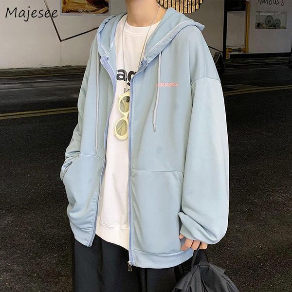 men's hoodies & sweatshirts men with hat zipper casual daily handsome outwear all-match harajuku spring fashion korean style chic loose, Black
men's hoodies & sweatshirts men with hat zipper casual daily handsome outwear all-match harajuku spring fashion korean style chic loose, Black