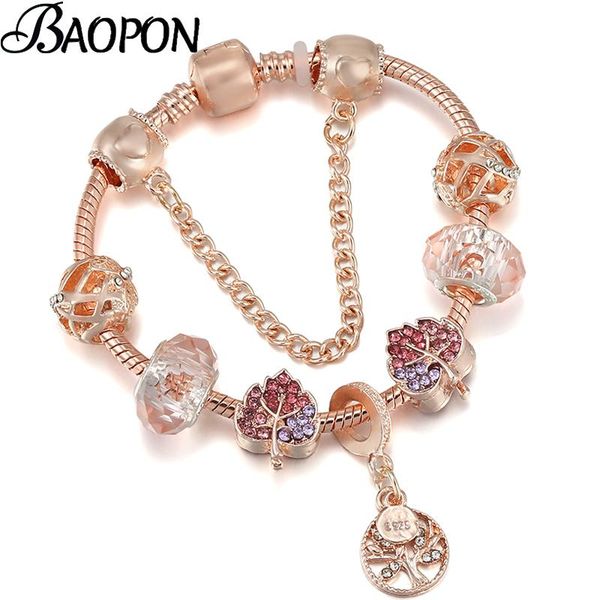 charm bracelets silver plated life of tree with leaves beads diy brand bracelet & bangle for women men jewelry gift, Golden;silver
charm bracelets silver plated life of tree with leaves beads diy brand bracelet & bangle for women men jewelry gift, Golden;silver