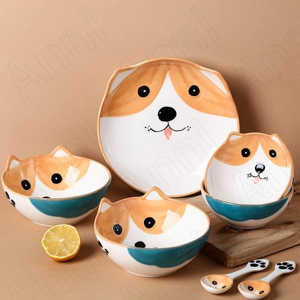 dishes & plates creativity shiba inu ceramic plate set japanese cartoons animal decorative children's tableware dinner home decoration
dishes & plates creativity shiba inu ceramic plate set japanese cartoons animal decorative children's tableware dinner home decoration