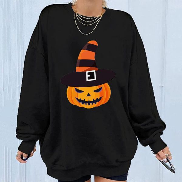 women's hoodies & sweatshirts oversized women sweatshirt halloween print long-sleeved casual hoodie round neck blouse autumn pullover, Black
women's hoodies & sweatshirts oversized women sweatshirt halloween print long-sleeved casual hoodie round neck blouse autumn pullover, Black