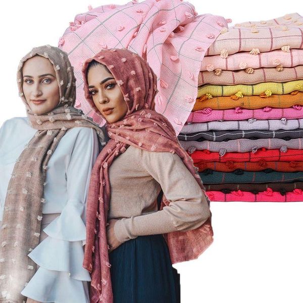 scarves plain turkish style pom cotton hijab scarf muslim shawl solid color plaid headband wrap turban shawls 10pcs/lot, Blue;gray
scarves plain turkish style pom cotton hijab scarf muslim shawl solid color plaid headband wrap turban shawls 10pcs/lot, Blue;gray