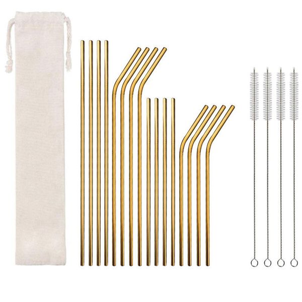 drinking straws metal reusable 304 stainless steel straight bent straw with case cleaning brush set kitchen party bar accessory
drinking straws metal reusable 304 stainless steel straight bent straw with case cleaning brush set kitchen party bar accessory