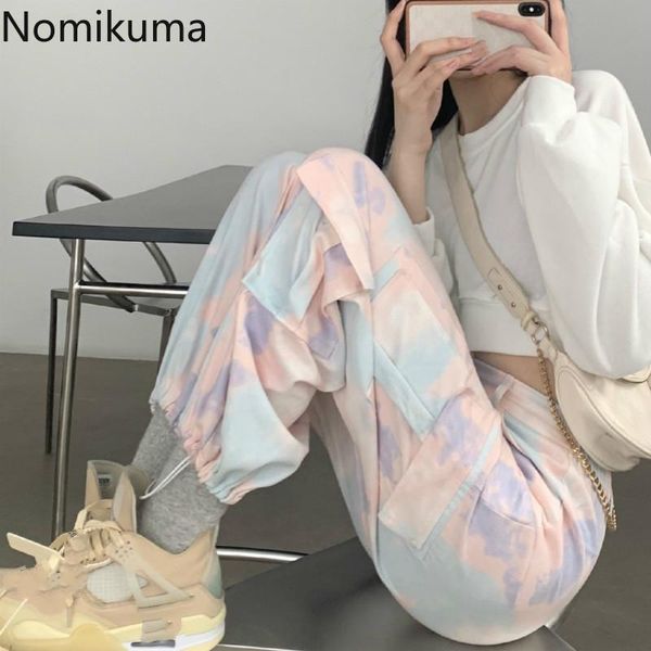women's pants & capris nomikuma korean tie dye printed women cargo high waist causal pockets long trousers 2021 autumn harem 6c114, Black;white
women's pants & capris nomikuma korean tie dye printed women cargo high waist causal pockets long trousers 2021 autumn harem 6c114, Black;white