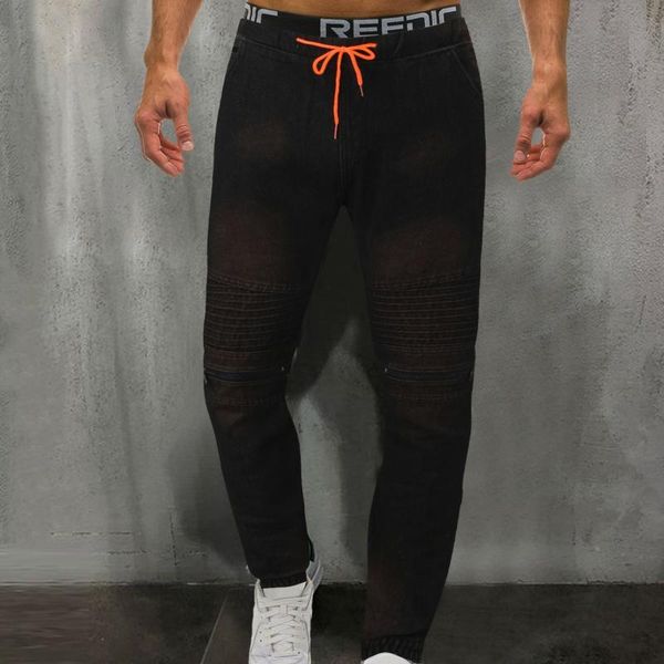 men's jeans hip hop slim-fit harem modis kpop fashions black men streetwear korean style denim trousers ripped clothes, Blue
men's jeans hip hop slim-fit harem modis kpop fashions black men streetwear korean style denim trousers ripped clothes, Blue