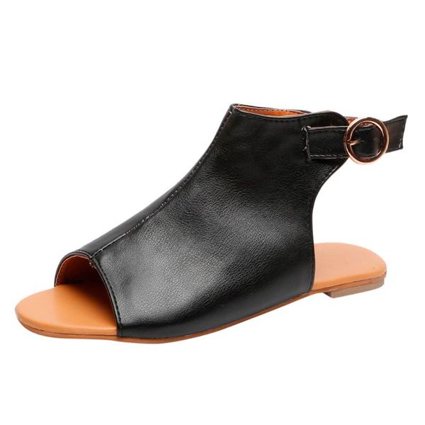 women's sandals solid leather women simple brand peep toe beach shoes high heels 4152, Black
women's sandals solid leather women simple brand peep toe beach shoes high heels 4152, Black
