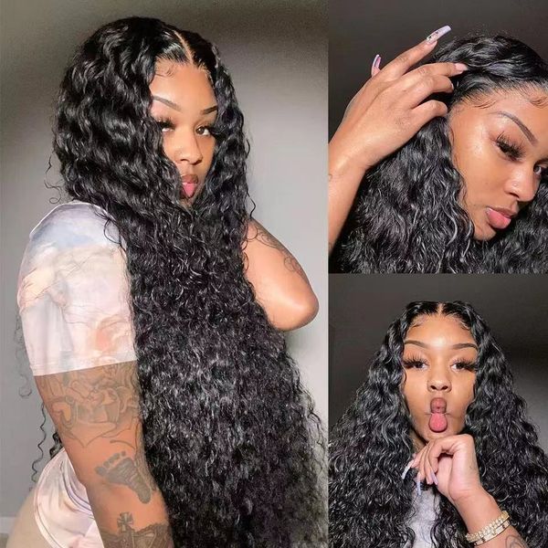 26inch deep wave 13x6 360 transparent frontal human hair wig brazilian 5x5 lace closure loose water wavy curly wig for women, Black
26inch deep wave 13x6 360 transparent frontal human hair wig brazilian 5x5 lace closure loose water wavy curly wig for women, Black