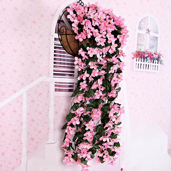 decorative flowers & wreaths artificial violet fake flower decoration simulation wall hanging basket orchid silk vine wedding party home dec
decorative flowers & wreaths artificial violet fake flower decoration simulation wall hanging basket orchid silk vine wedding party home dec