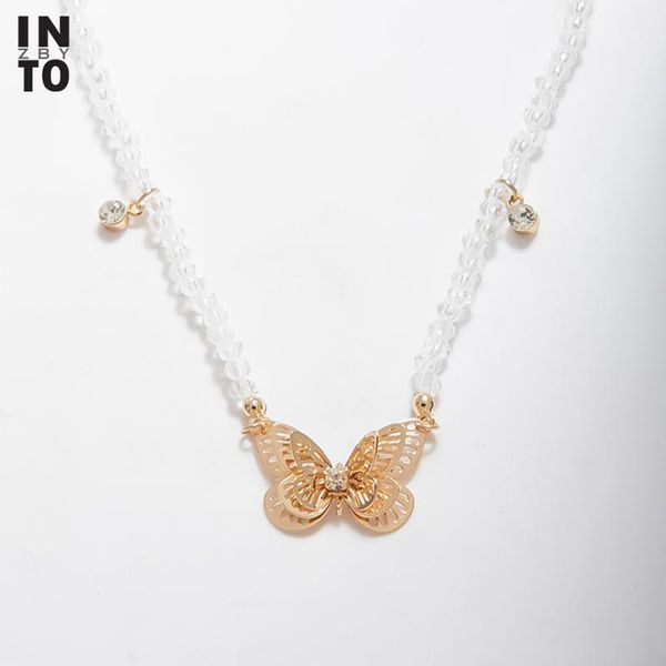 pendant necklaces into transparent acrylic beads chain crystal butterfly pendants fashion jewelry charm choker colier femme, Silver
pendant necklaces into transparent acrylic beads chain crystal butterfly pendants fashion jewelry charm choker colier femme, Silver
