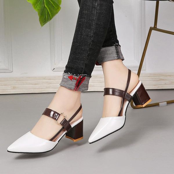 sandals women's 2021 summer thick with pointed high heels breathable casual fashion, Black
sandals women's 2021 summer thick with pointed high heels breathable casual fashion, Black