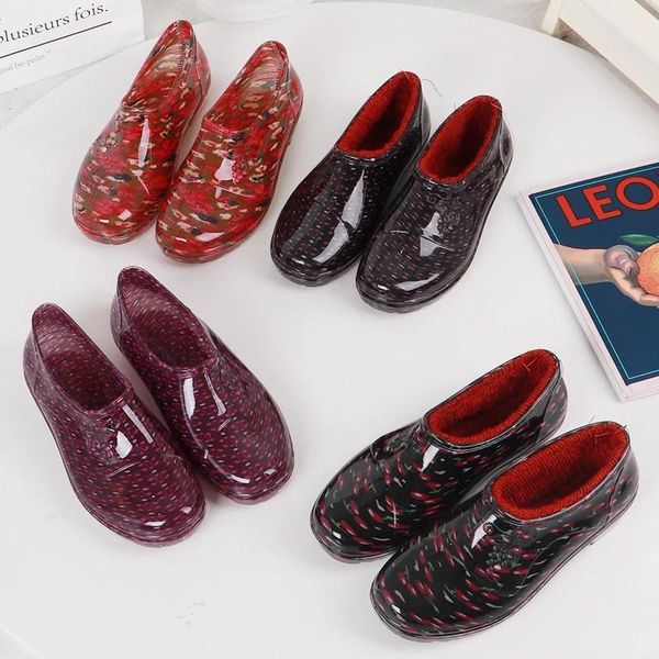 boots short barrel rain shoes ladies camouflage men's rubber low kitchen drag women flat water size 36-44, Black
boots short barrel rain shoes ladies camouflage men's rubber low kitchen drag women flat water size 36-44, Black