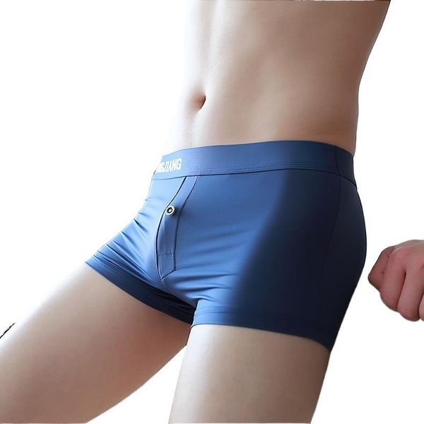 underpants men breathable ice silk boxers fashion ultrathin buttons boxer underwear low waist 2021 summer mens, Black;white
underpants men breathable ice silk boxers fashion ultrathin buttons boxer underwear low waist 2021 summer mens, Black;white